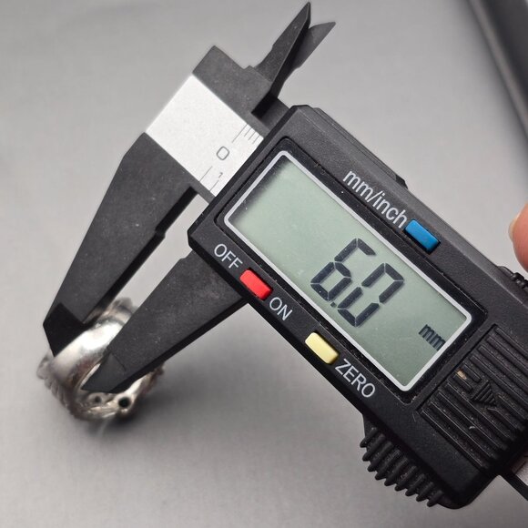 Judith Ripka Sterling Silver & Blue Topaz Multi-Row Cocktail Ring Size 8 - Picture 9 of 16